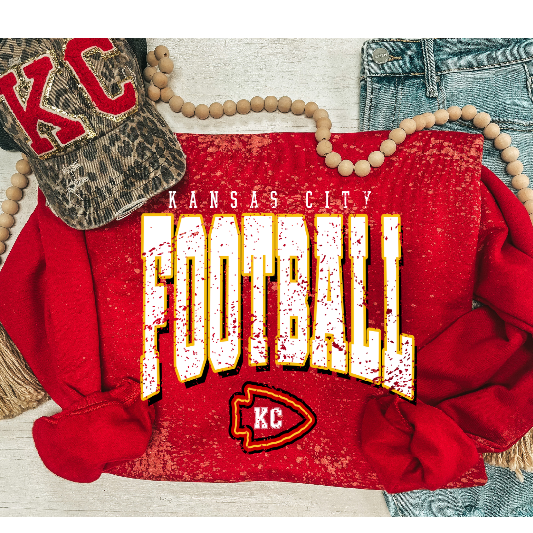 Kansas City Arrowhead Map in Chiefs Colors | Throw Blanket