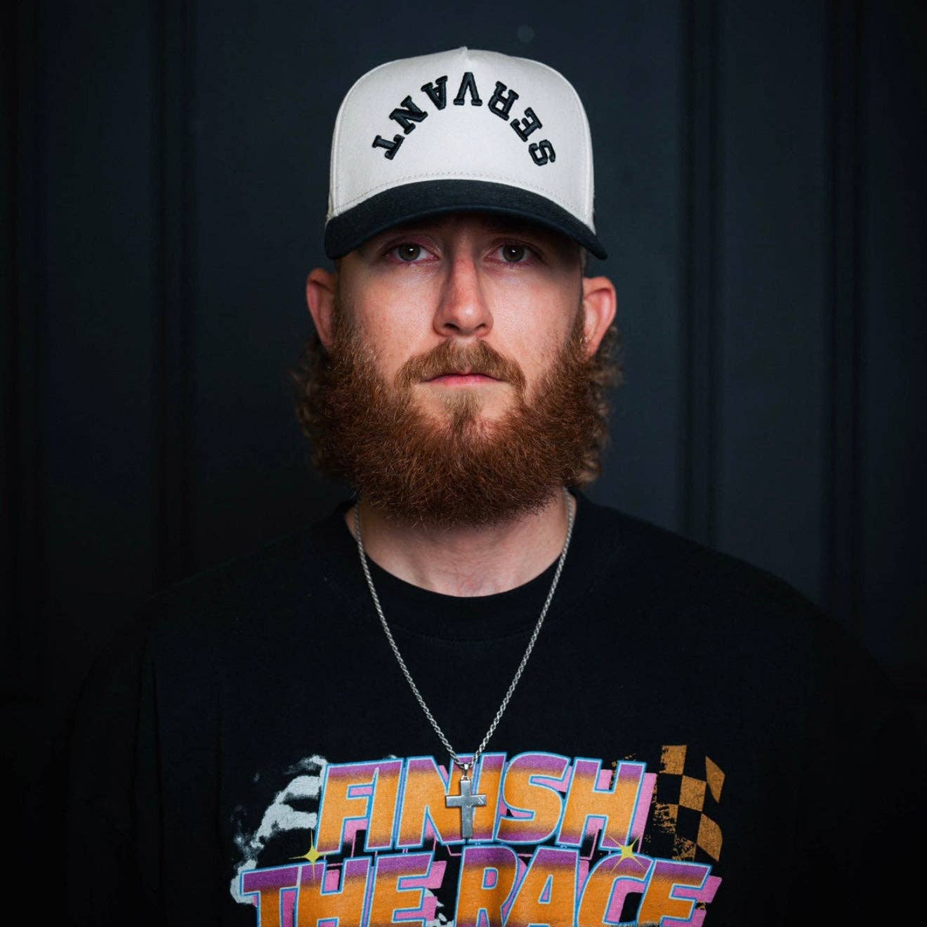 Malta Apparel LLC - Wholesale Baseball Cap - Unisex - ‘SERVANT’ Premium SnapBack - Cream/Black1