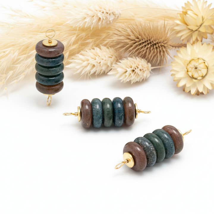 Indian Agate Stone Pendant for wholesale by Produtos Namasté