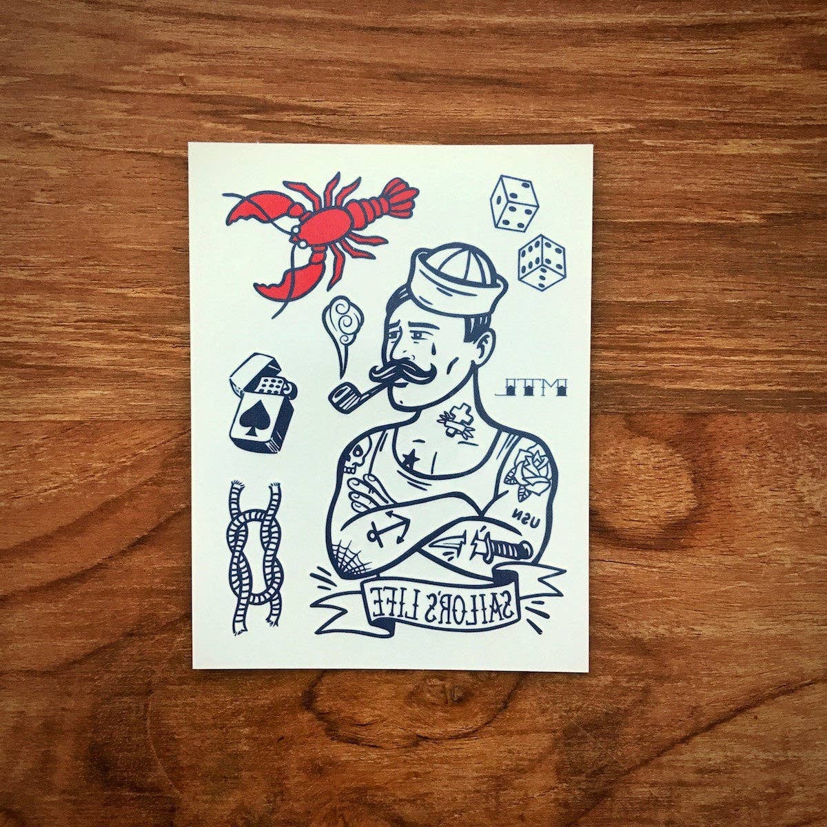 Les Tatoués - Wholesale Temporary Tattoo - Kids - Man of the Sea - Temporary Tattoos2