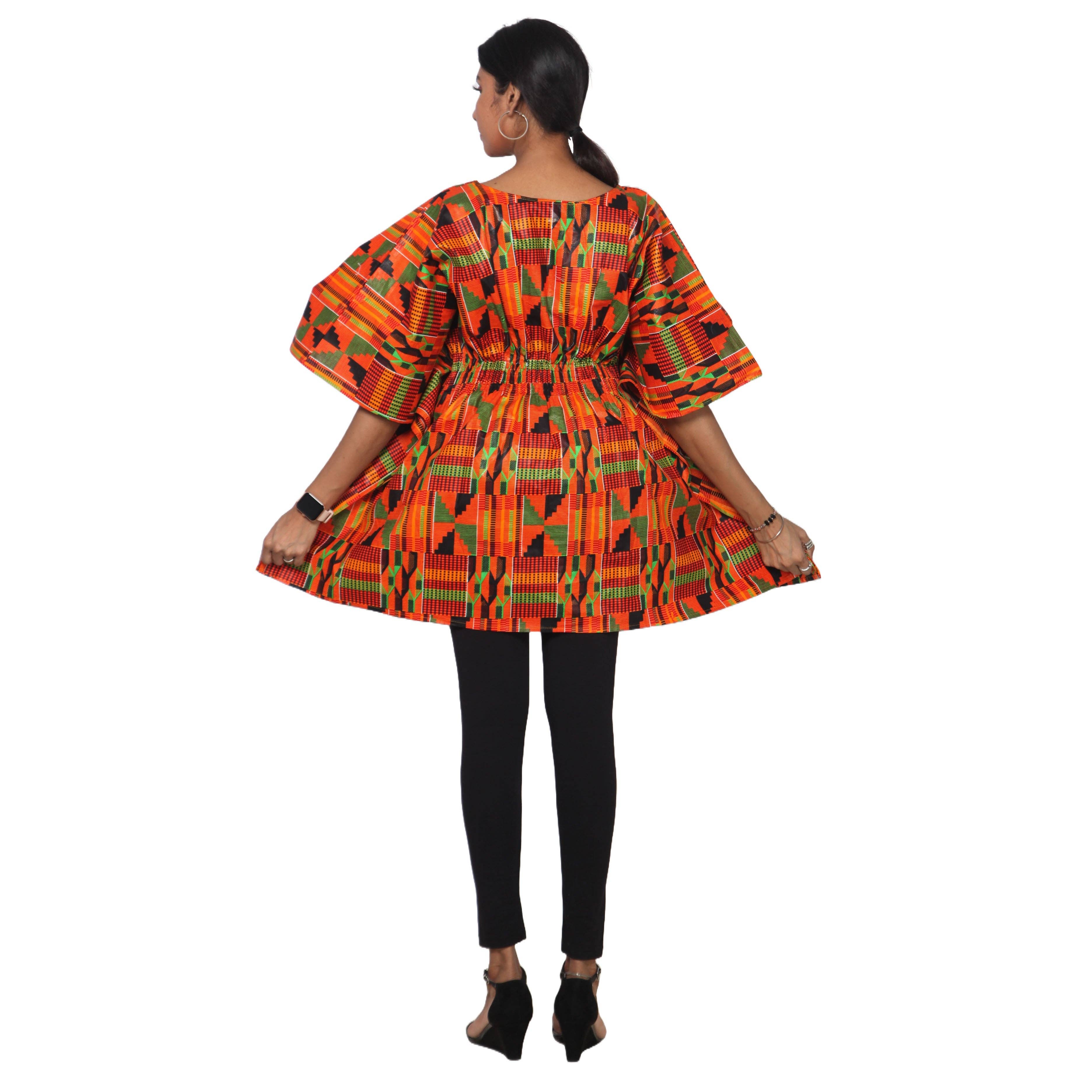 African Stars - Wholesale Kaftan - Women's - Women's Half Kaftan With Elastic Waist -- FI-P1435