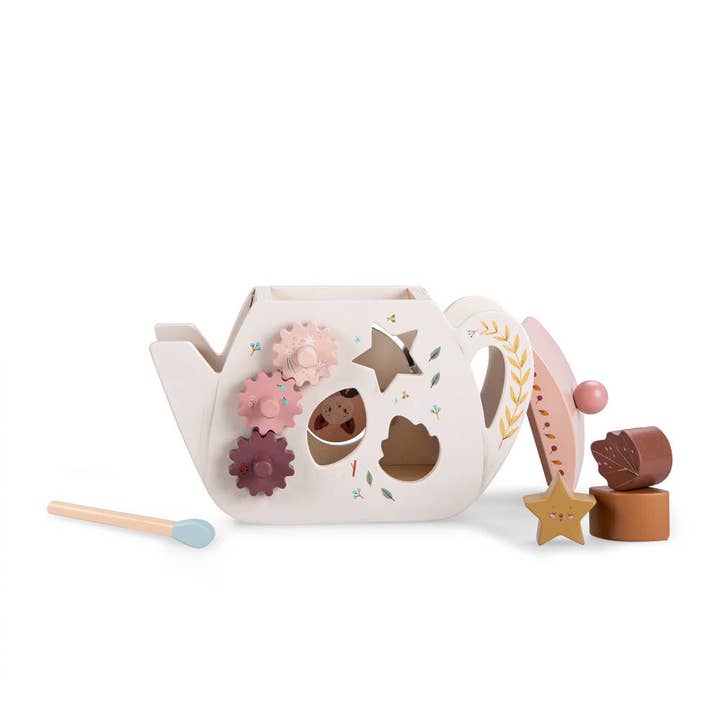MOULIN ROTY by Speedy Monkey - Wholesale Wood Toy - Kids - Teapot Shape Sorter After the Rain