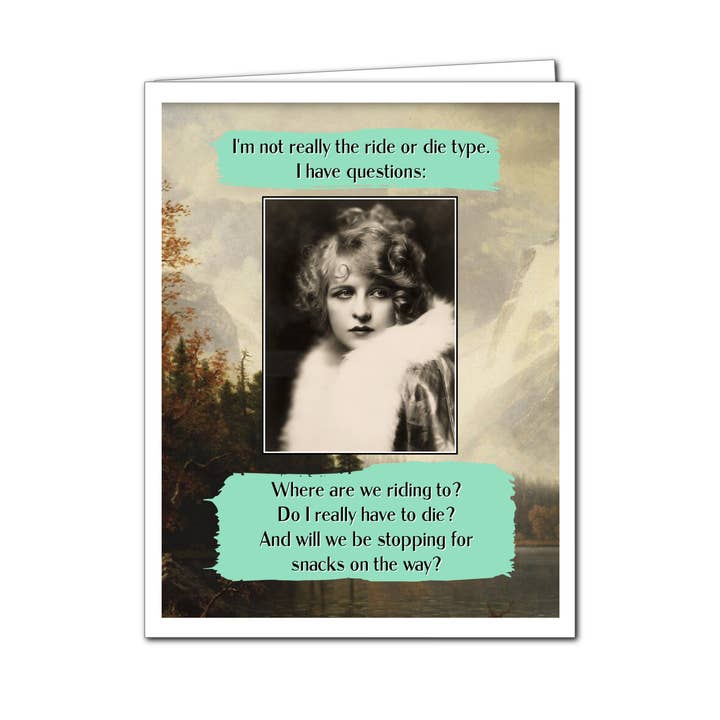 Ümlaut Brooklyn - Wholesale Everyday Greeting Card - SALE Ride or Die - Everyday Card2