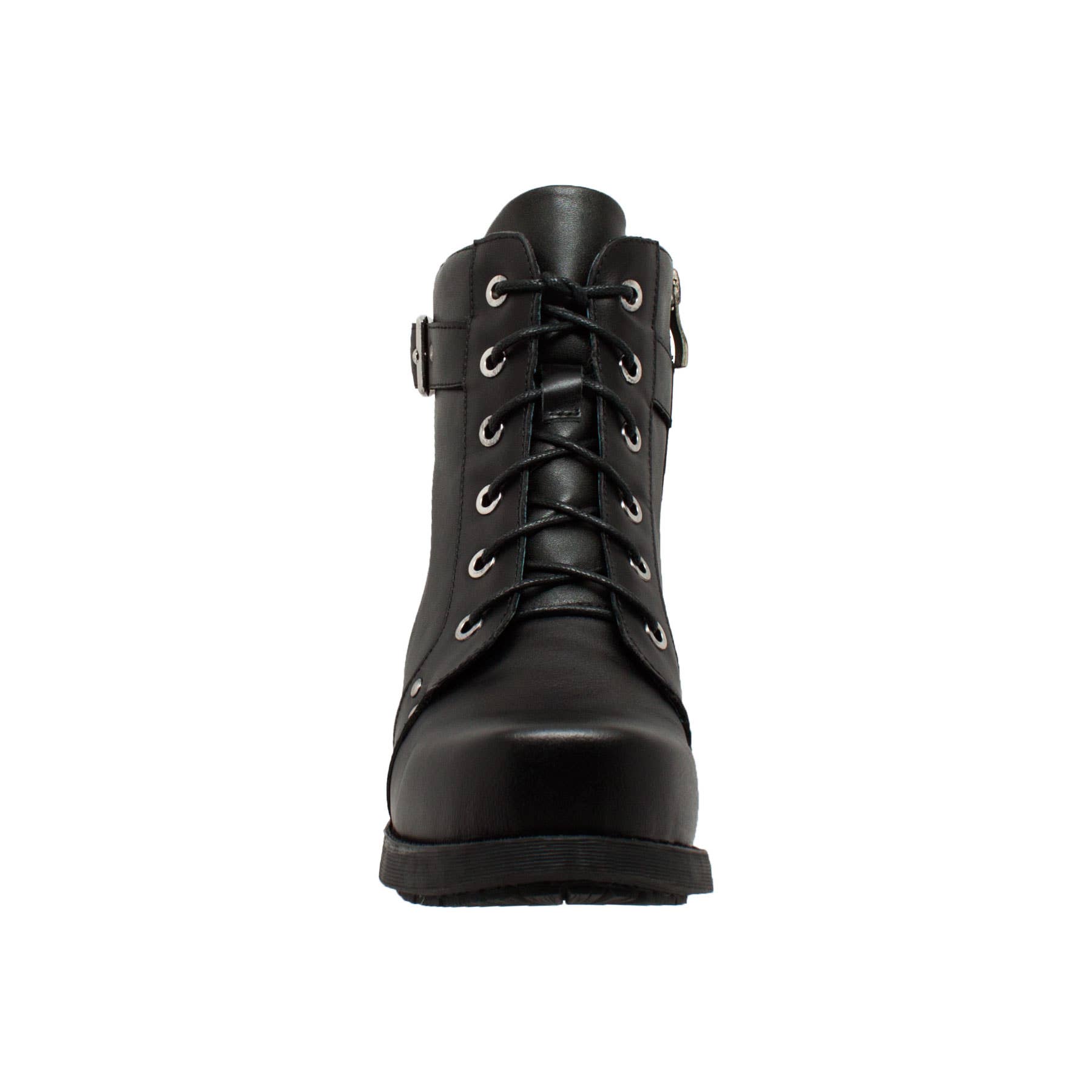 AdTec - Wholesale Combat/Military Boots - Women's - Womens Black 7" Biker Boot - 8647L2