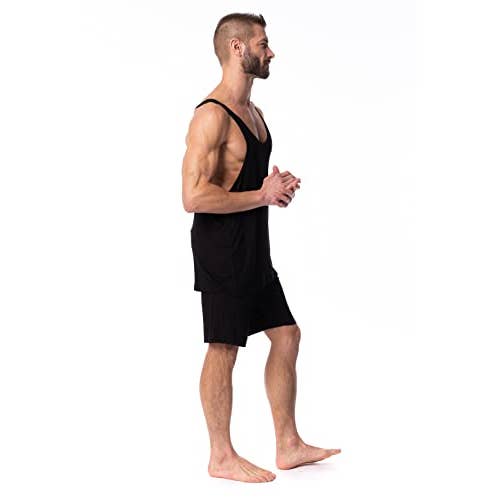 I-Wear Brands - Wholesale Tank Top - Men's - 5 Pack Men's Ultra Soft Y-Back Stringer Workout Tank Top