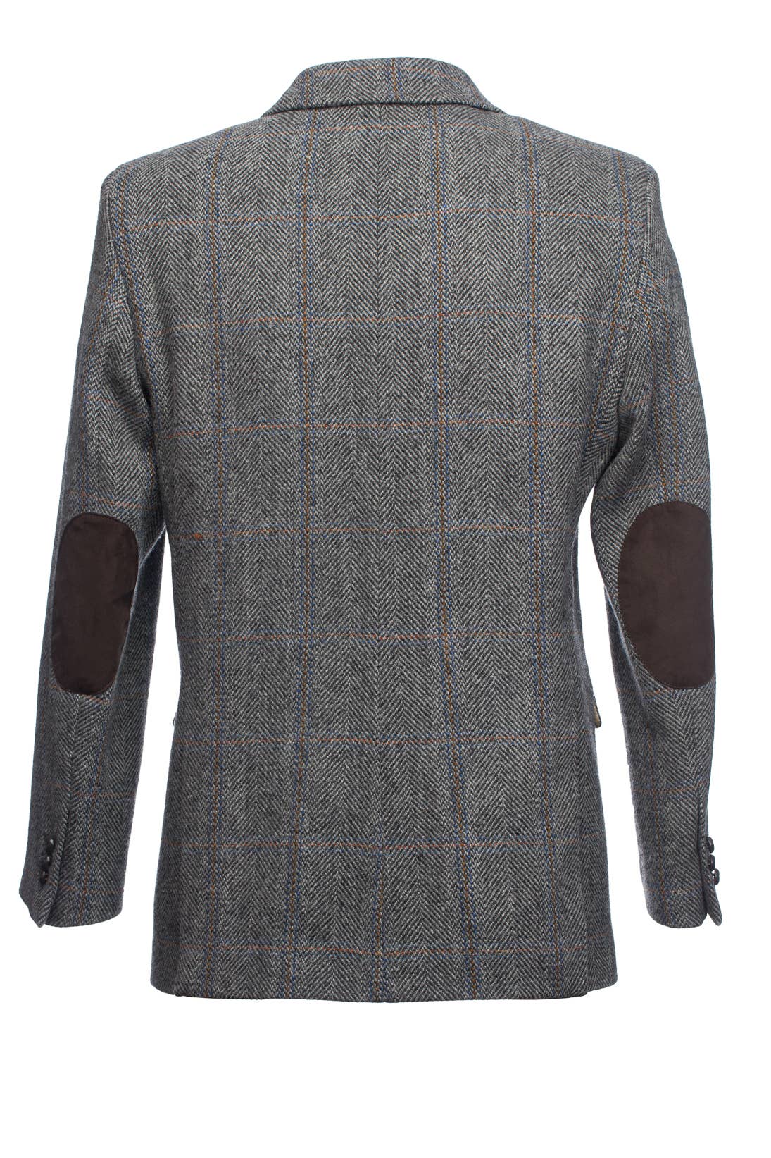 Grey Hunting Tweed Jacket with Moleskin Trim for wholesale on Faire5