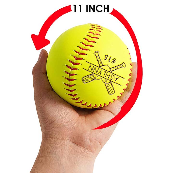 Etchey - Venta al por mayor Balón/pelota - Softbol de cuero personalizado | Bate cruzado de sóftbol