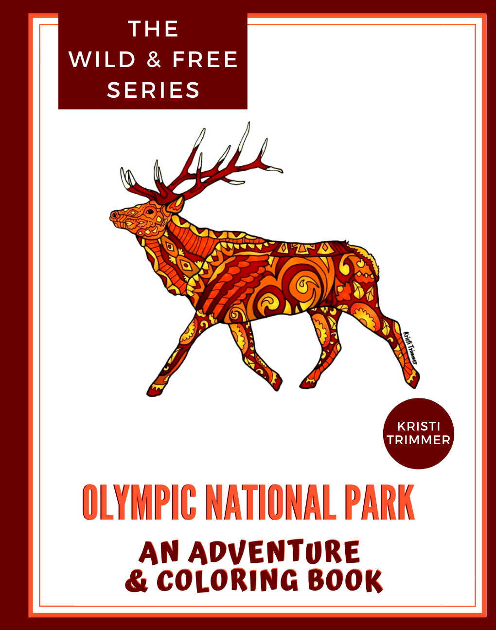 Alaska Wild & Free – Livro para colorir - Adulto por atacado – Parque Nacional Olímpico: um livro de aventura e colorir0