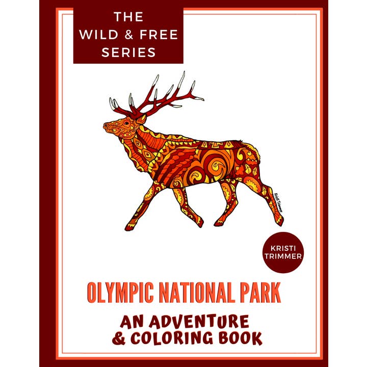 Alaska Wild & Free - Wholesale Coloring & Activity Book - Adult - Olympic National Park: An Adventure & Coloring Book