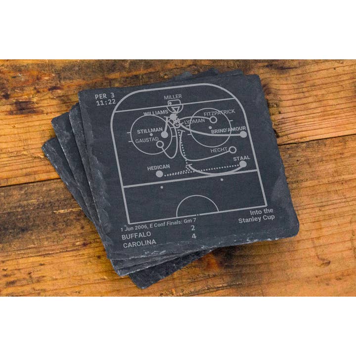Greatest Hurricanes Plays : Slate Coasters (Set de 4) pour la vente par Playbook Products