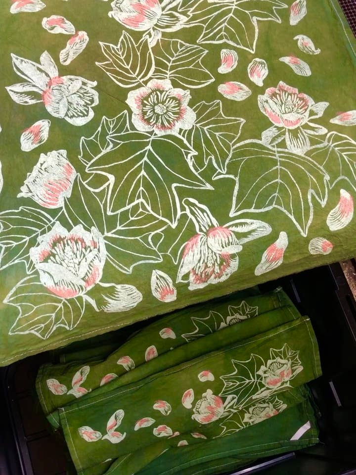 Tulip Tea Towel for wholesale by Solstice Handmade