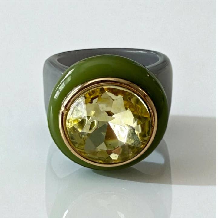 City Girl Ring - Forest Green for wholesale by Smith and Co. Design