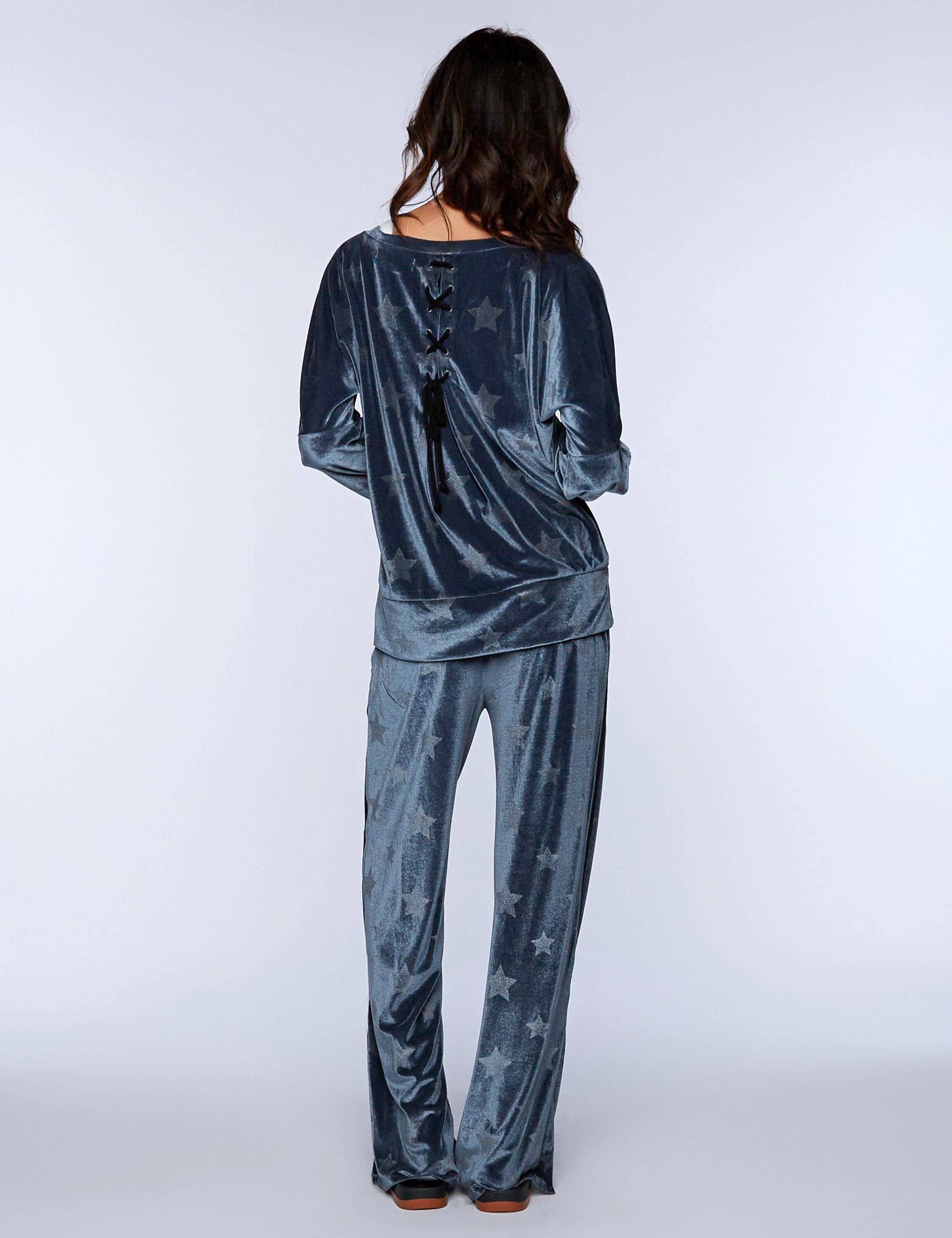 Velvet Galaxy Stars Sweatshirt for wholesale on Faire2