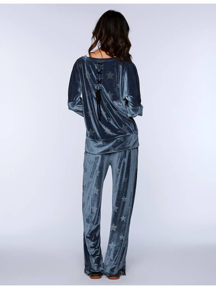 Velvet Galaxy Stars Sweatshirt for wholesale on Faire2