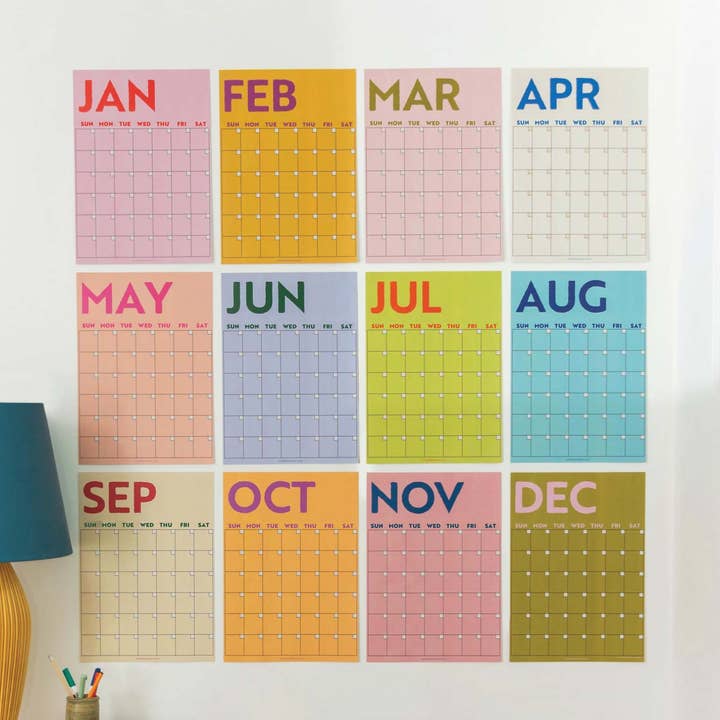 Good Tuesday - Wholesale Planner - Undated A3 Planner | 12 Pages | Colourburst | Sunday Start0