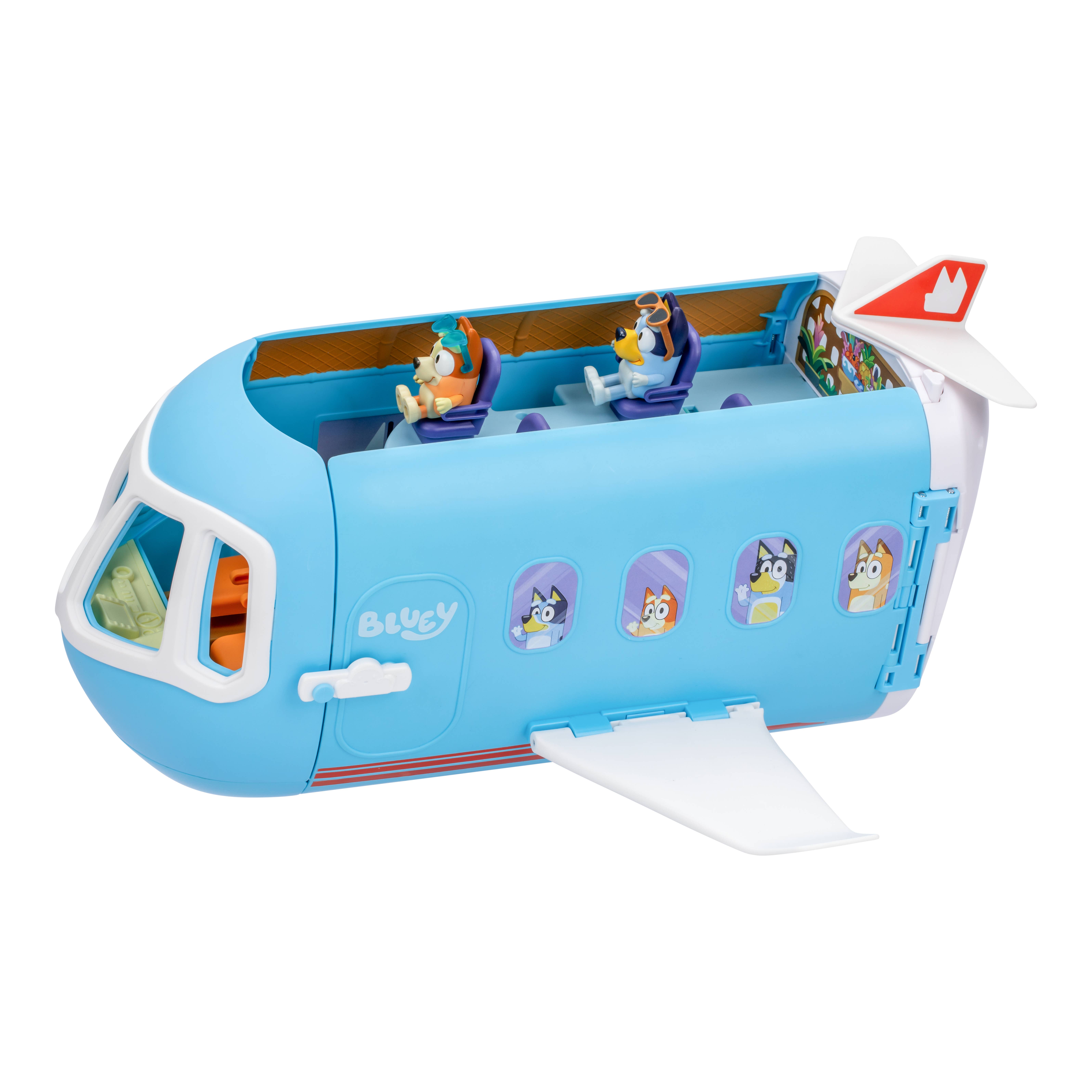 Toysmith - Wholesale Toy Set - Kids - Moose Toys Bluey 3-In-1 Airplane Boat Hotel11