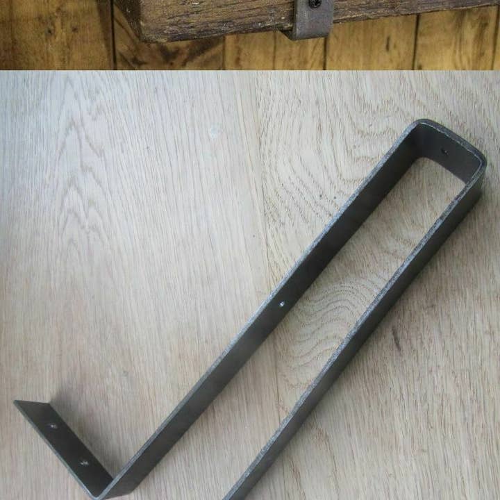 Par de soportes antiguos para estantes con correa de andamio de 9 pulgadas para venta al por mayor de IronmongeryWorld