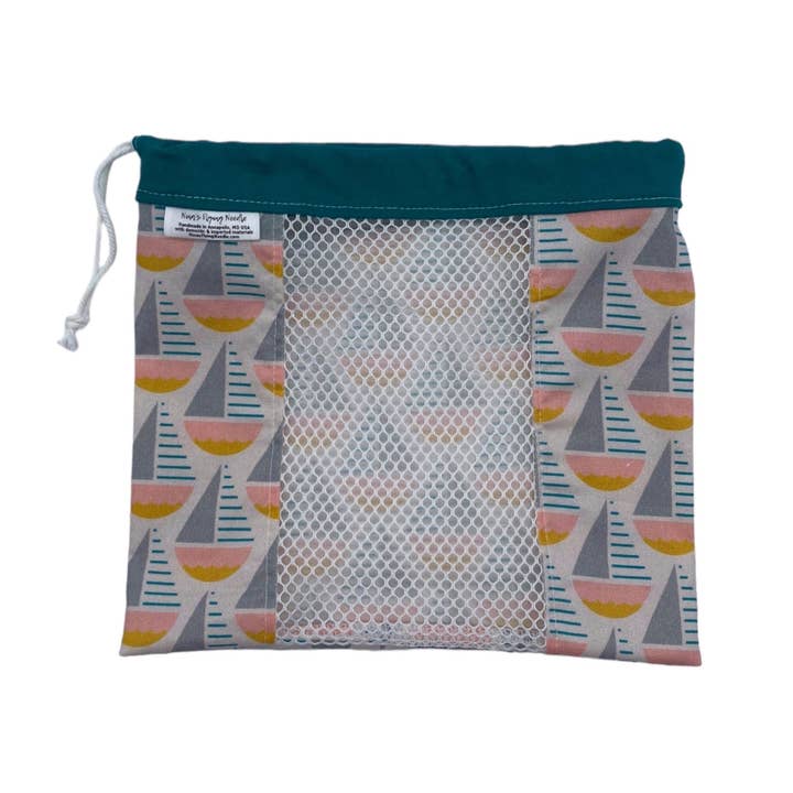 Small Produce Bag Sailboats for wholesale by Nina's Flying Needle