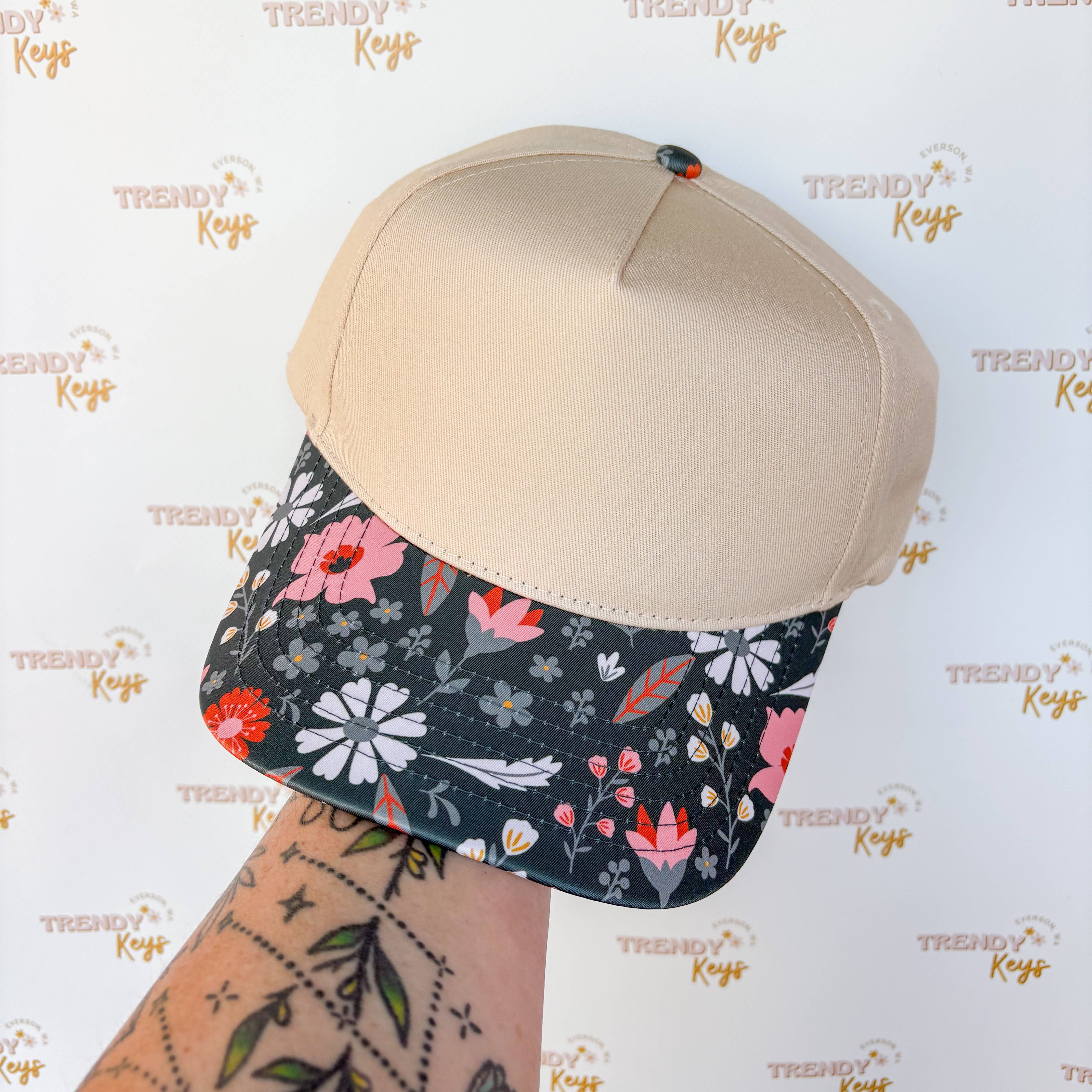 TrendyKeys - Wholesale Baseball Cap - Women's - Canvas Front Ball Cap - TK Original Designs3