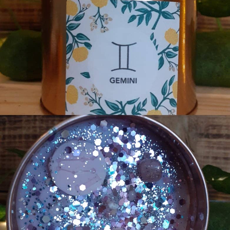 Cosy Rosie Candles – Vela em jarro/copo por atacado – Presente artesanal do brilho da vela do zodíaco do signo7