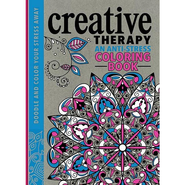 Microcosm Publishing & Distribution - Wholesale Coloring & Activity Book - Adult - Creative Therapy: An Anti-Stress Coloring Book