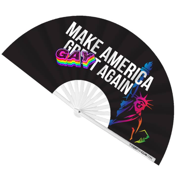 Make America Gay Again Fan for wholesale by The Gay Fan Club