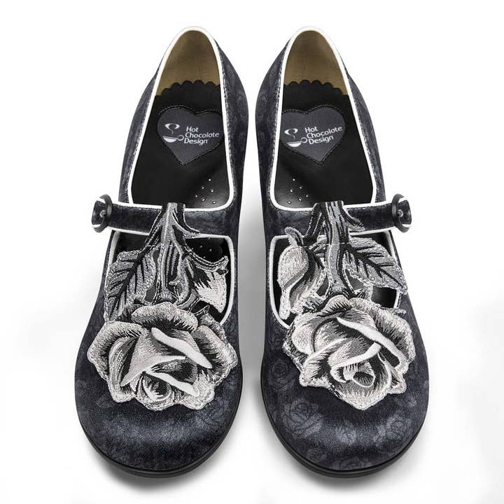 Hot Chocolate Design - Wholesale Low Heels - Women's - Chocolaticas® Mid Heels Black Tudor Women's Mary Jane Pump1