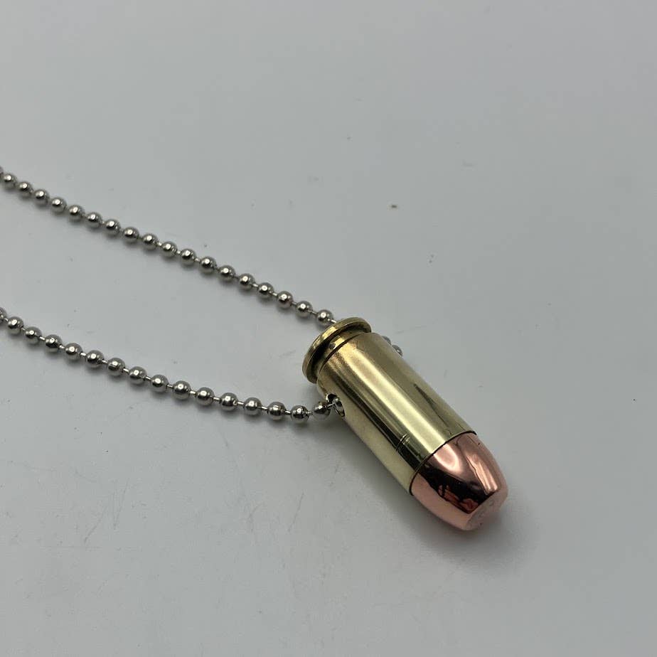 Vermont Cut Coins & 2nd Shot Round - Wholesale Pendant/Charm Necklace - Bullet Necklace - Many Calibers - .223 .45 9mm .40 10mm5