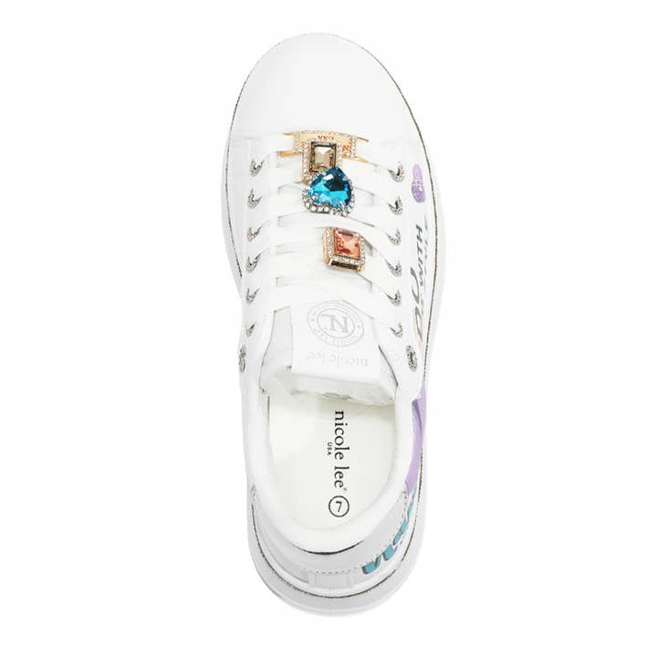 Nicole Lee USA - Vendita all'ingrosso Sneakers di tendenza - Donna - SNEAKERS CON PIETRE ALLA MODA9