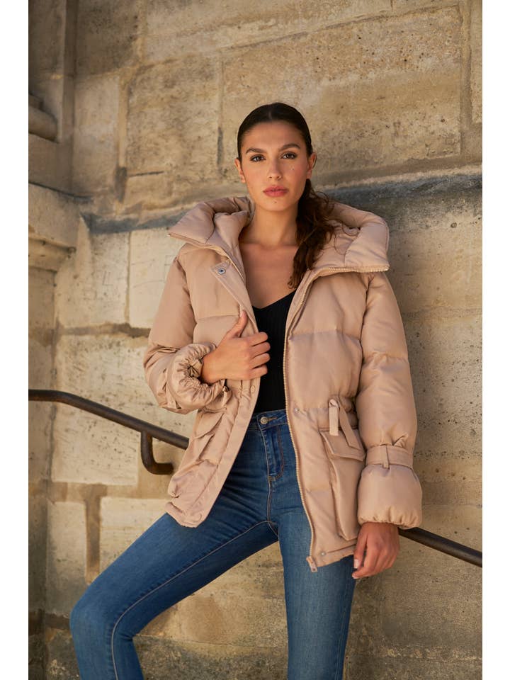 Attentif Paris - Venta al por mayor Parka - Mujer - Parka corta oversize con lazos18