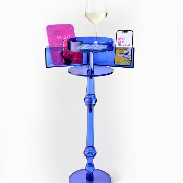 Oh My Mahjong - Wholesale Side Table - Blue Acrylic Table