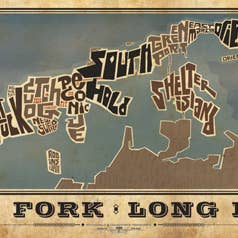 LOST DOG art & frame - Wholesale Map - The North Fork Typography Map5