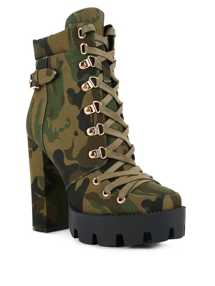 Palmetto Camouflage Ankle Boots for wholesale by Rag Company