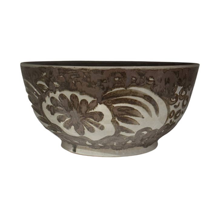 Rustic Brown Sea Flower Bowl for wholesale by Legend Accents
