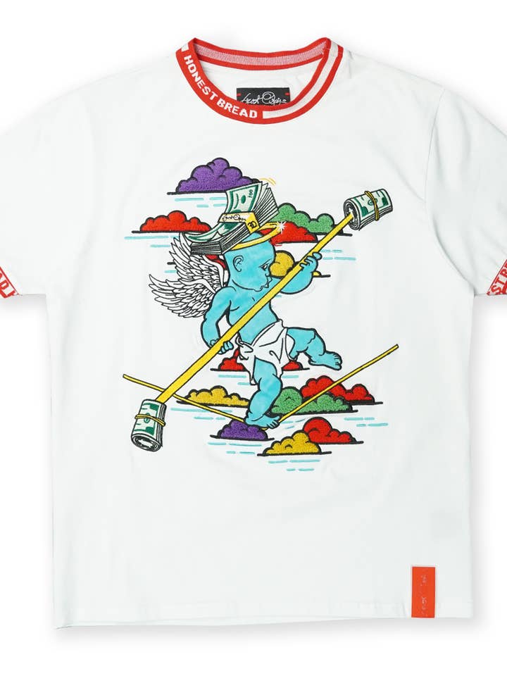 F123 Frost Honest Bread Tee -White for wholesale by Frost Originals