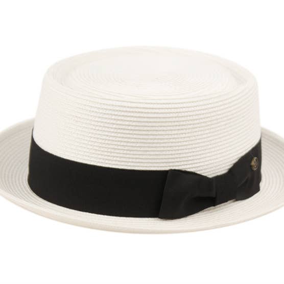 Epoch hats - Wholesale Fedora - Unisex - Poly Braid Pork Pie Hats Derby Fedora Upturn Brim Hat1