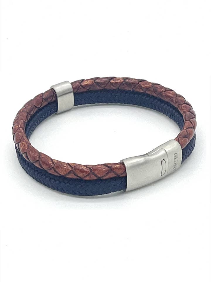 DBS BLUE NAVY - BROWN LEATHER for wholesale by GLUNT