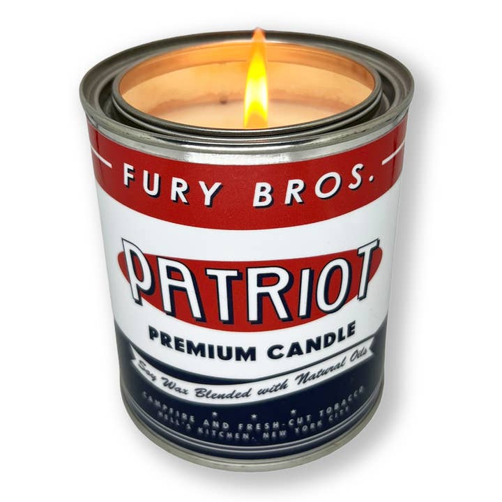 Fury Bros. - Wholesale Jar/Filled Candle - Patriot Premium Candle 12.5oz