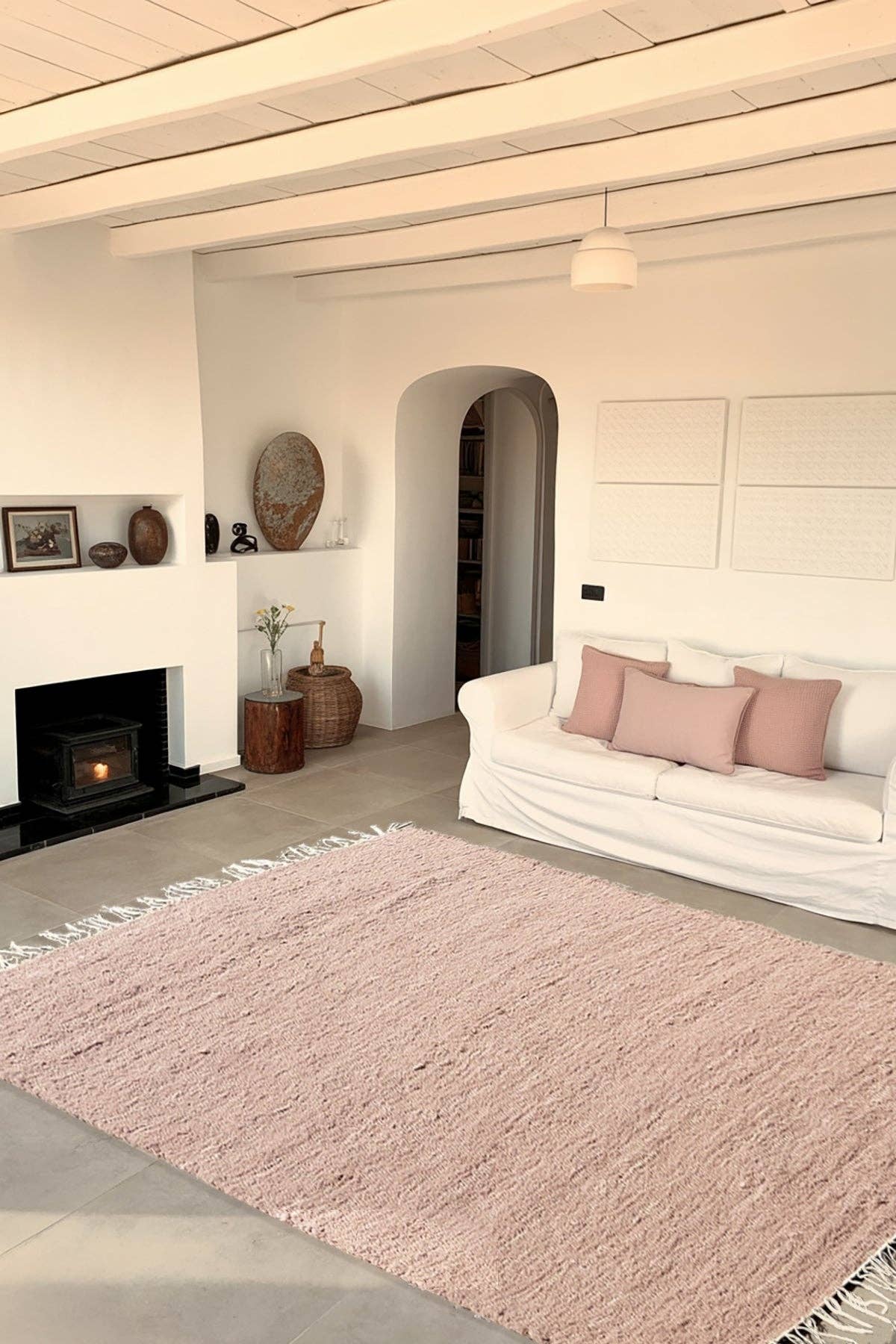 AFK Living - Wholesale Area Rug - Hand-woven recycled cotton rug AMALIA1