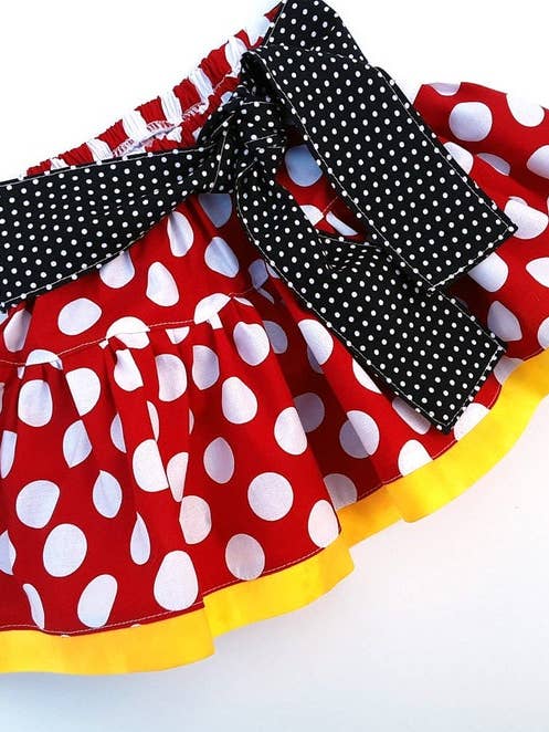 FAVORITE VACATION Polka Dot Girls Boutique Ruffle Skirt for wholesale by Carolina Kids