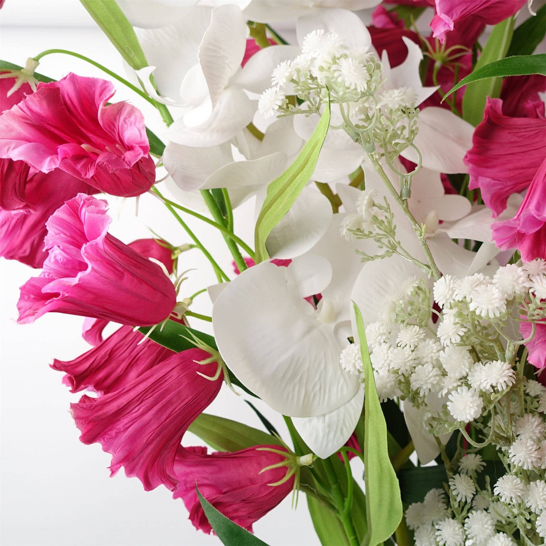 Leaf Design UK LTD – Flores artificiais por atacado – Kit com 6 hastes de gipsofila branca de 85 cm6