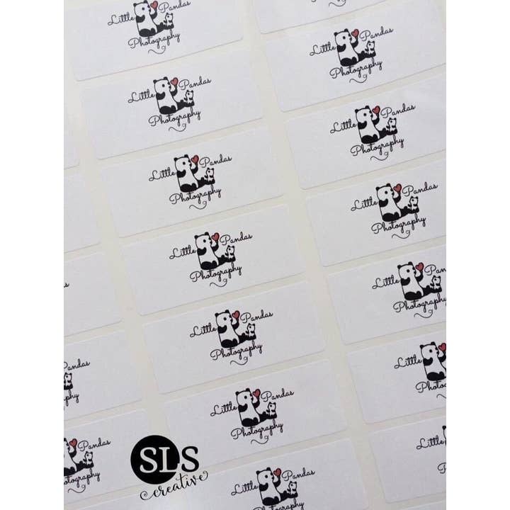 SR Creative Studio - Wholesale Sticker - A4 Matte Rectangular Personalised Logo Stickers5