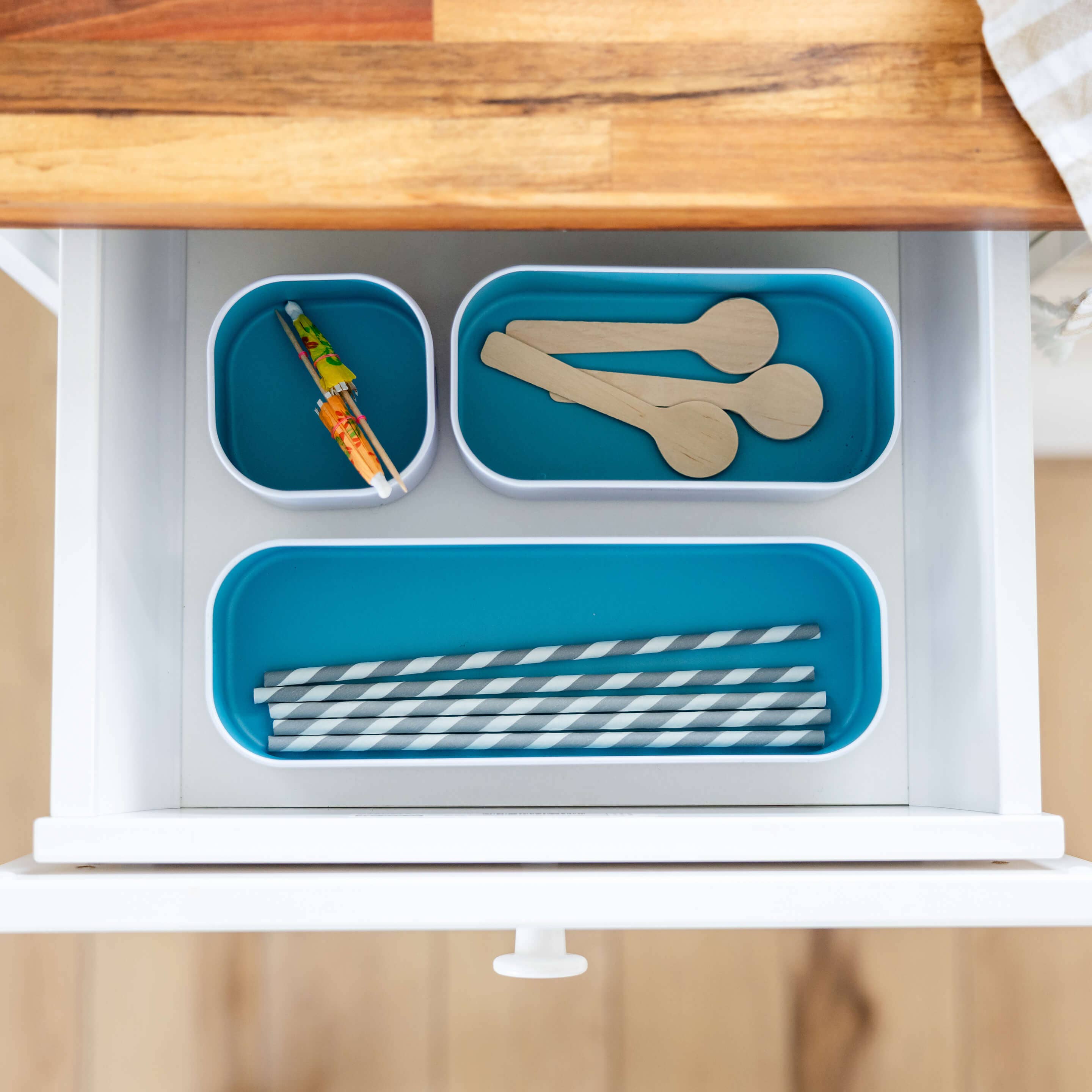 Three by Three Seattle - Wholesale Drawer Organizer - metal stacking bins + drawer organizers sets of 3 small 2"7