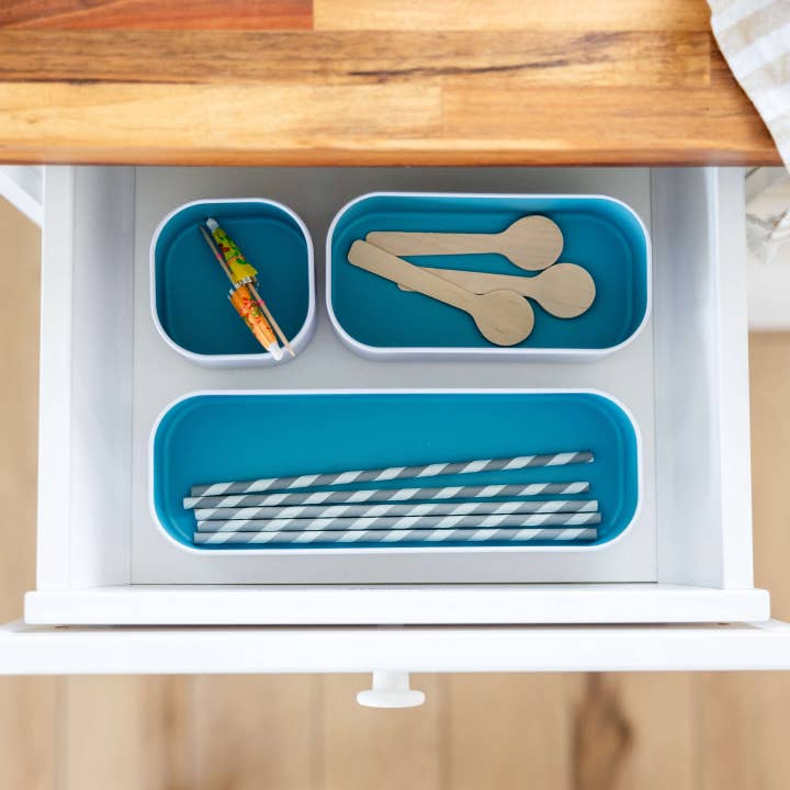 Three by Three Seattle - Wholesale Drawer Organizer - metal stacking bins + drawer organizers sets of 3 small 2"7