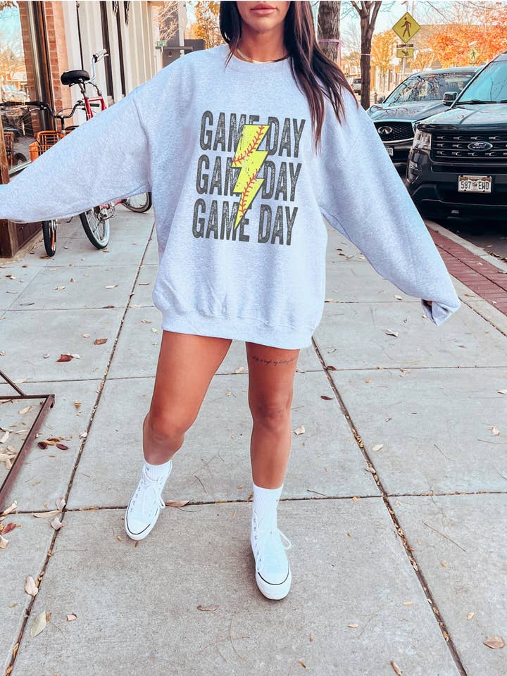 Game Day Lightning Softball for wholesale by Simply Faith Boutique