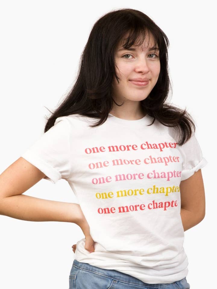 White One More Chapter Tee for wholesale on Faire1