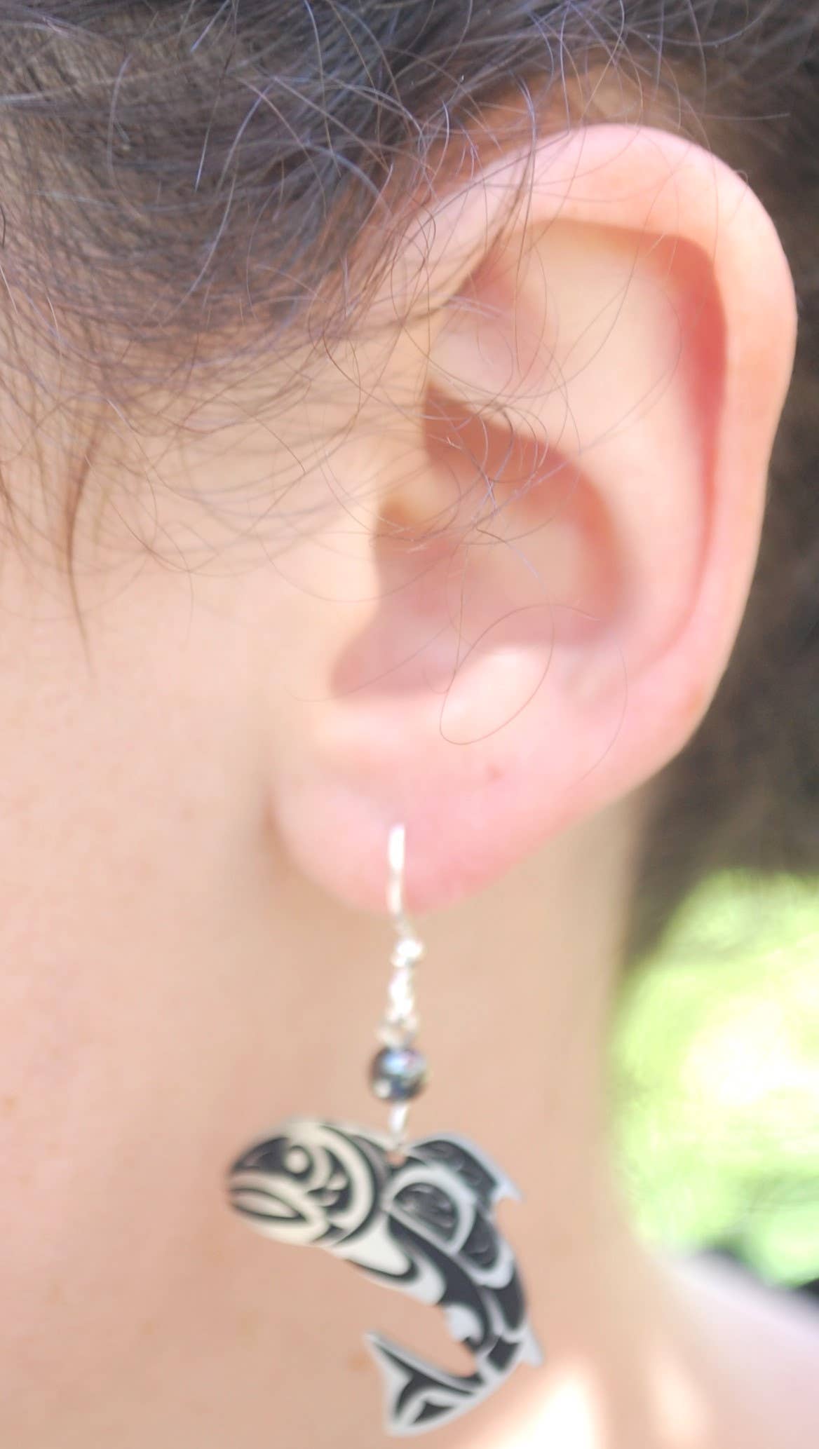 Semaki & Bird - Venta al por mayor Pendientes colgantes - Pendientes Alaska Salmon - plata3