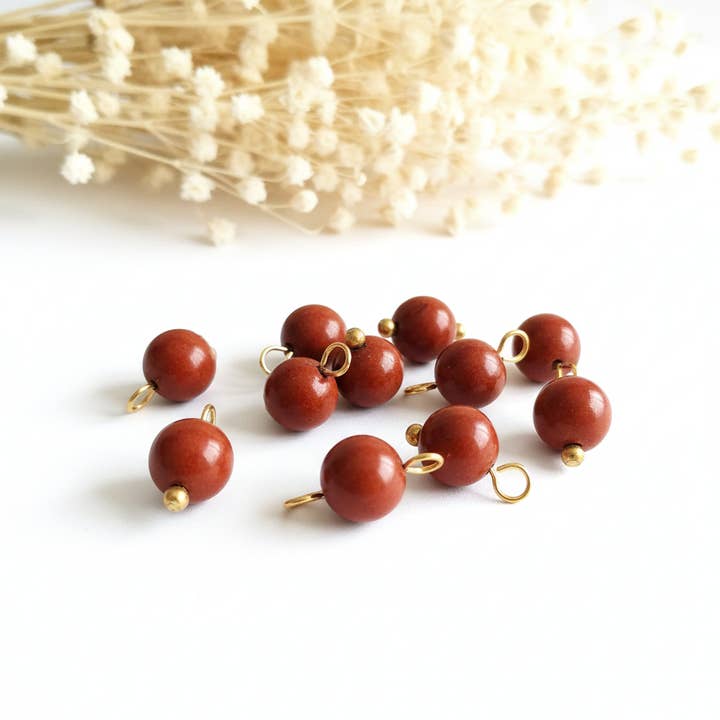 Röd Jaspis Hänge för wholesale av Produtos Namasté