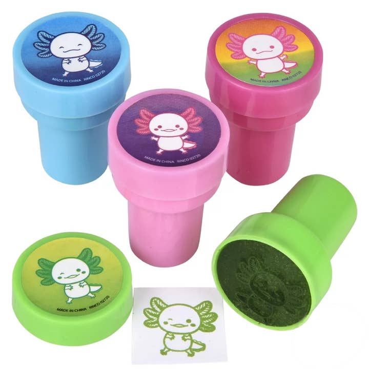 Pagdee Kids Juniors - Wholesale Rubber/decorative stamp – Kids & baby - Creative Axolotl Stampers For Kids - Assorted