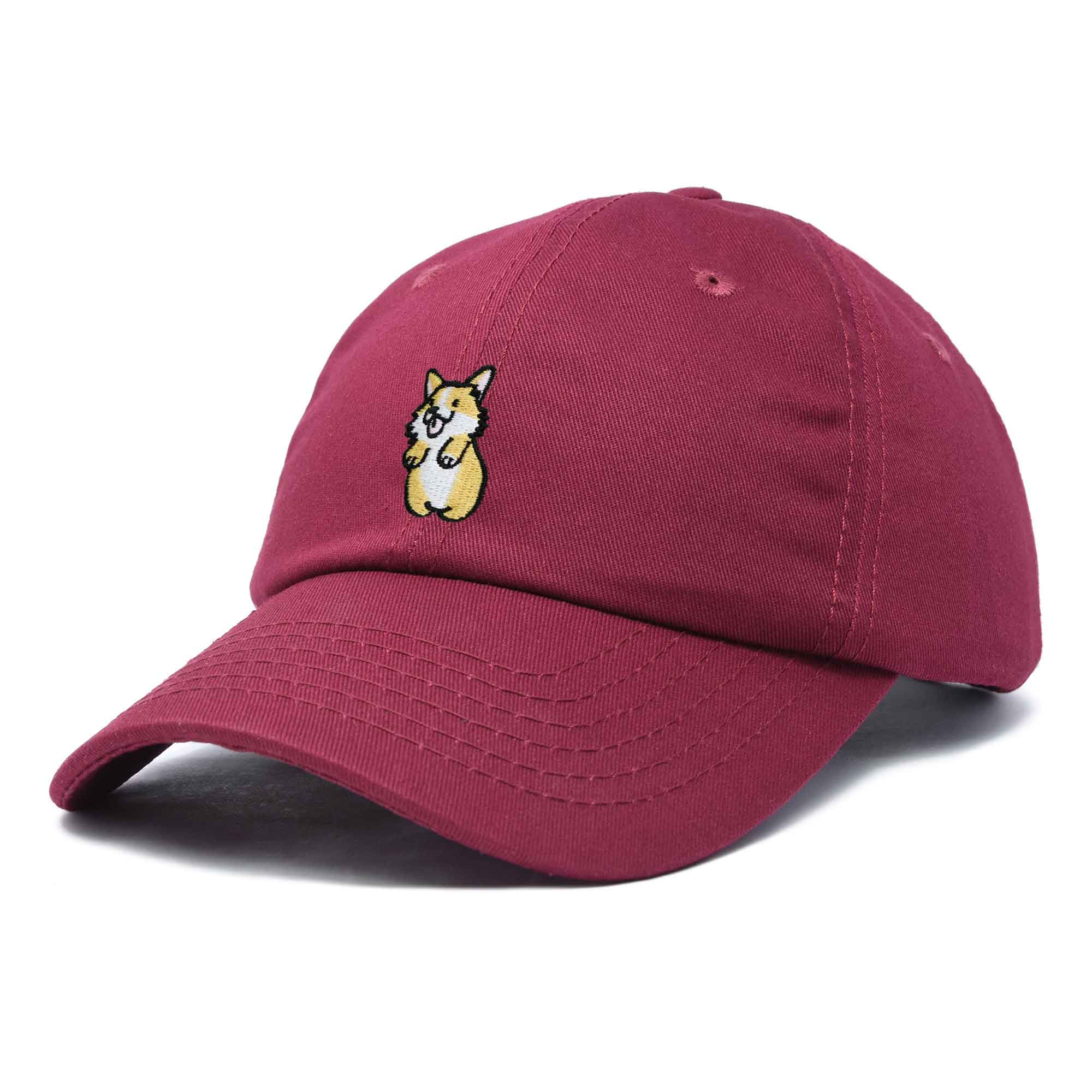 Dalix - Wholesale Baseball Cap - Women's - DALIX Cute Leaping Corgi Hat Womens Embroidered Baseball Cap19